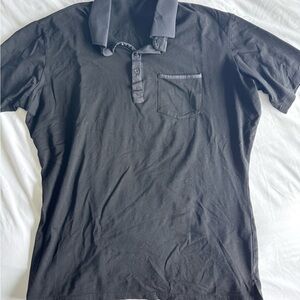 State & Liberty Black Polo